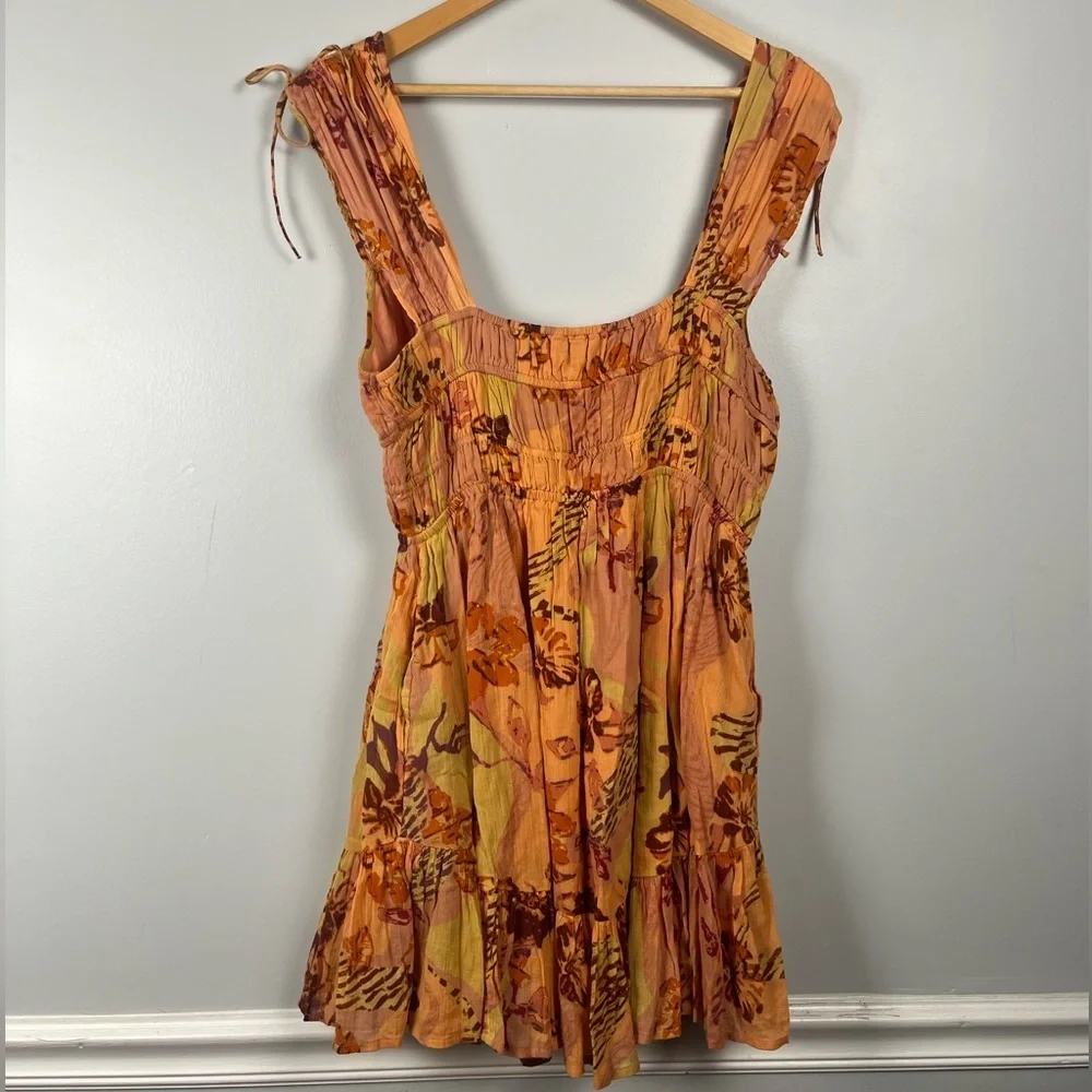 Free people Vernon Mini Dress in cocoa size medium